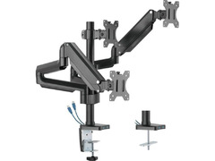 Triple (3) Monitor Arm Stand And Mount - Twisted Minds Premium - 3