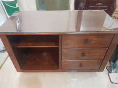Desk with Glass Top - 1