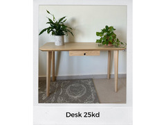 IKEA LISABO Table, ash veneer, 140x78 cm - 1