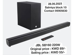 JBL SB160 Soundbar + Woofer