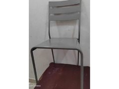 2 Steel Chairs (Durable) - Italian