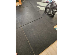 Rubber Gym Mat Flooring (1 meter x 1 meter)