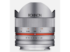 Rokinon 8mm F2.8 Compact Fisheye Lens (Sony E SILVER) - 1