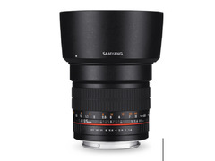 SAMYANG 85mm F1.4 AS IF UMC MANUAL FOCUS WITH SONY E-MOUNT ADAPTER - 1