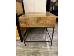 west elm industrial side table - 1