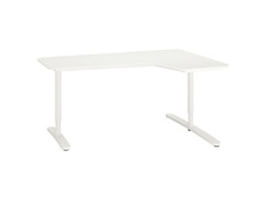 IKEA, BEKANT Corner desk / (right) white color
