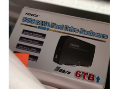 FIDECO SATA Hard Drive Enclosure Case with Fan, USB 3.0 SATA HDD Enclosure
