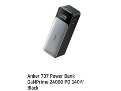 Anker 737 Power Bank GaNPrime 24000 PD 140W -Black