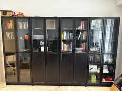 Ikea bookcases with doors