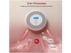 Smart wifi interlinked Smoke & Carbon monoxide detector with voice alerts