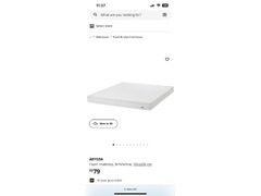 ÅBYGDA Foam mattress, firm/white, 160x200 cm