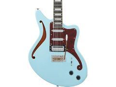 D'Angelico Premier Bedford SH Semi-Hollow-Body Electric Guitar, Sky Blue