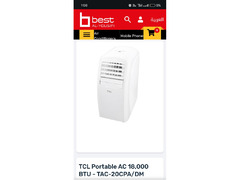 12 day old TCL Portable AC for sale for KD 130 - 4