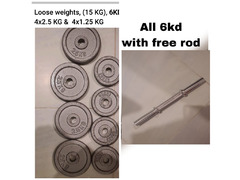 Weights and rod - 1