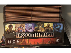 Gloomhaven Boardgame for sale with wood insert and accordion folder