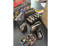 Gloomhaven Boardgame for sale with wood insert and accordion folder