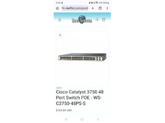 Cisco Catalyst 3750 48 Port Switch POE For Sale