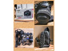 Full DSLR Kit -  2 Canon Zoom lenses +  Canon EOS 350 D DSLR Camera + Canon EOS branded bag