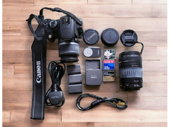 Full DSLR Kit -  2 Canon Zoom lenses +  Canon EOS 350 D DSLR Camera + Canon EOS branded bag - 6