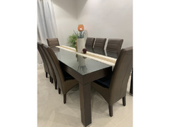 8 seater dining table with chairs