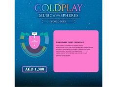 3 Coldplay Floris early entry tickets ( Jan 14/ Abu Dhabi)