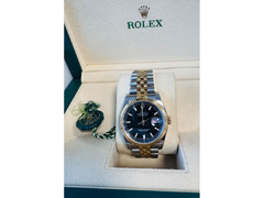 Original Rolex Special Edition Date Just Steel Gold Watch for Sale - 6