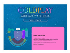 Coldplay January 12 Abudhabi 1 kubik experience VIP - Name your reasonable price