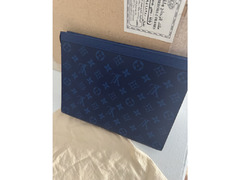 LV Mens Blue Pocette