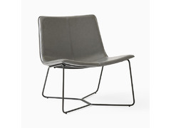 West Elm - Two Slope Leather Lounge Chairs