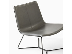 West Elm - Two Slope Leather Lounge Chairs