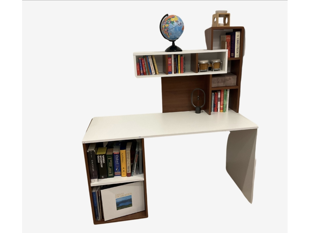 Office Desk with Shelves - 1