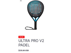 New Wilson Ultra Pro V2 Padel Carbon Fiber