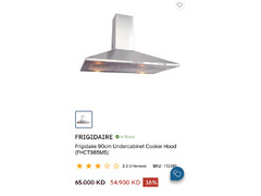 Frigidaire 90cm under cabinet cooker hood