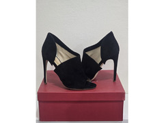 Jerome C. Rousseau Black Suede Heels