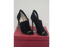 Jerome C. Rousseau Black Suede Heels