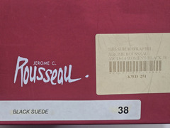 Jerome C. Rousseau Black Suede Heels
