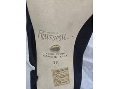 Jerome C. Rousseau Black Suede Heels