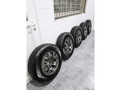5pcs Set Suzuki Jimny Made in Japan Tires /Rims Dunlop Grandtrek Original And Clean