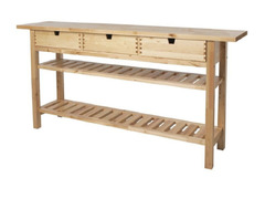 Ikea Norden Wooden Kitchen Island