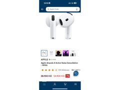 AirPods 4 with Active noise cancellation brand new box not open with one year warranty