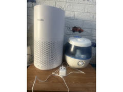 Philips Air purifier and vicks Humidifier