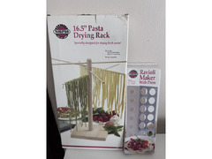 Pasta Drying Rack and Ravioli maker