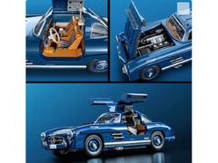 Mattel Brick Shop Hot Wheels Mercedes-Benz 300 SL Building Collectible Set