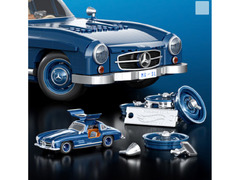 Mattel Brick Shop Hot Wheels Mercedes-Benz 300 SL Building Collectible Set