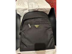 Prada Re-Nylon and Saffiano leather backpack