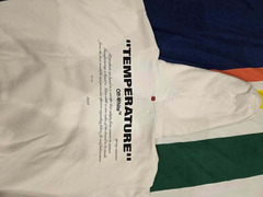 Off White Temperature 2018 White Hoodie XL
