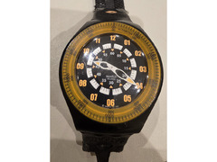 Swatch Watch Vintage Face The Moutain Fun Snowpass Snowboard SULB101