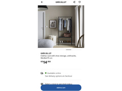 IKEA Clothes and Shoe Rack (GRAFJALLET)