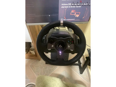 Logitech g920 steering wheel with shifter and stand