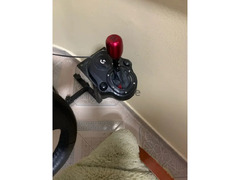 Logitech g920 steering wheel with shifter and stand